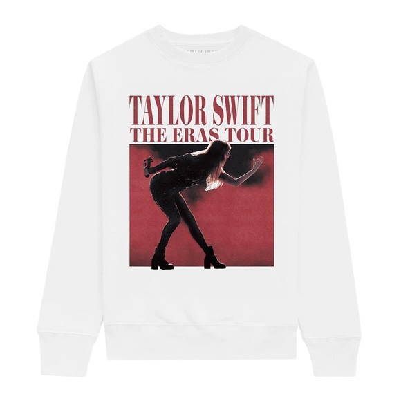 Taylor Swift Tops - TAYLOR SWIFT | THE ERAS TOUR PHOTO WHITE CREWNECK. Size XS. Reputation.